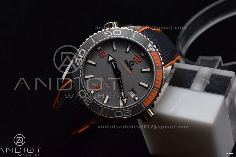 SS Nylon Dial Planet V 43.5mm Best A8900 Super Strap Clone Gray Bezel on 1010 Orange Black Ocean ModernLook VSF 1:1 Edition 0719